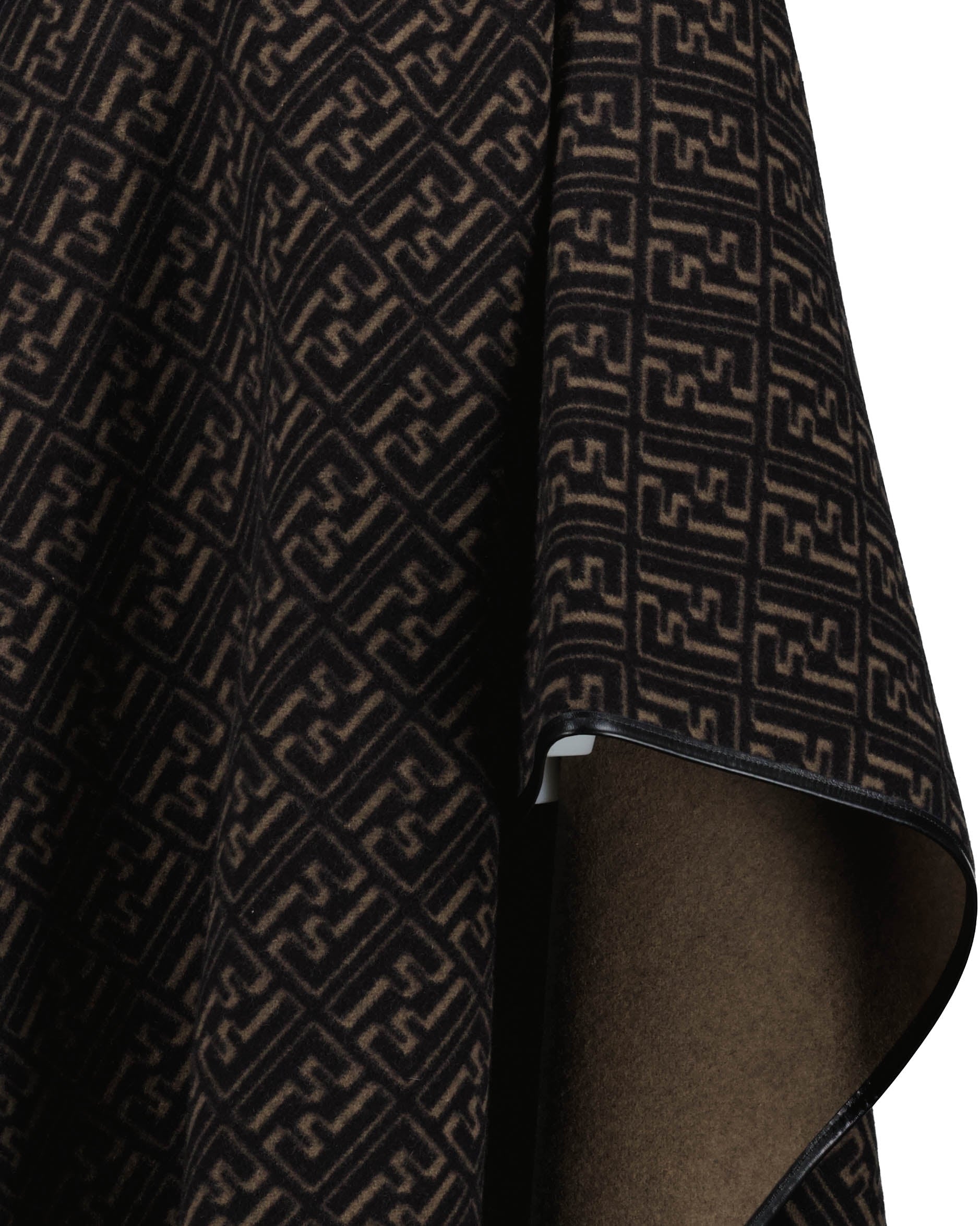 Vestes Poncho FF Fendi Marron Unisexe