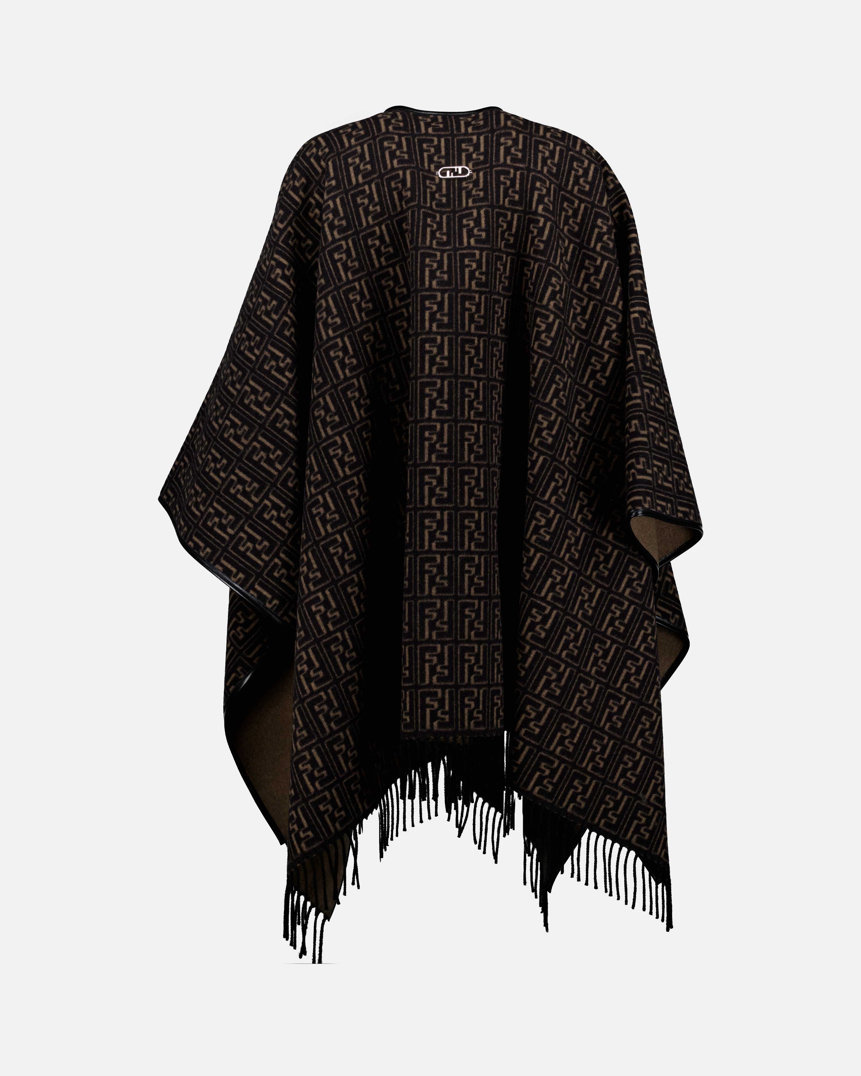 Vestes Poncho FF Fendi Marron Unisexe