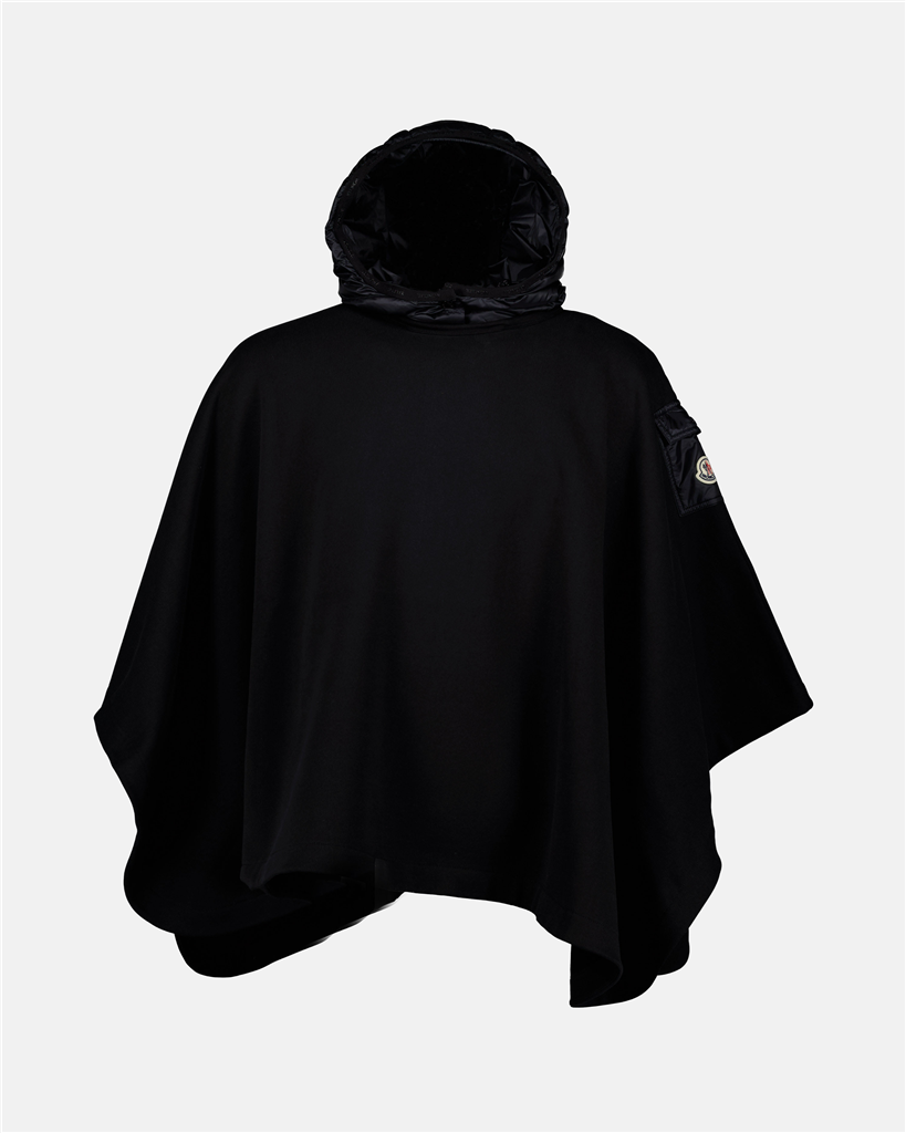 Vestes Poncho à capuche Moncler Noir Femme