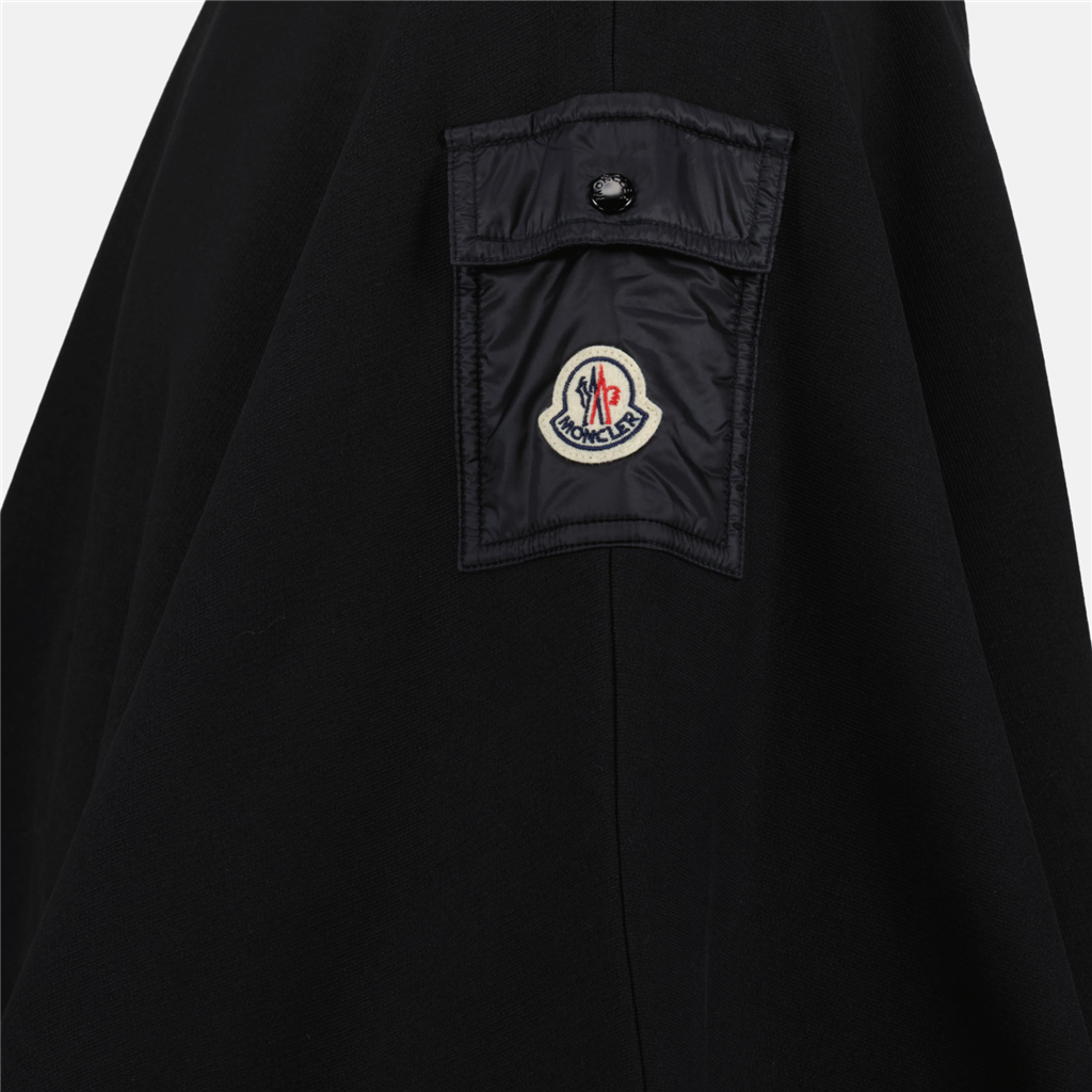 Chaquetas Poncho à capuche Moncler Negro Femme