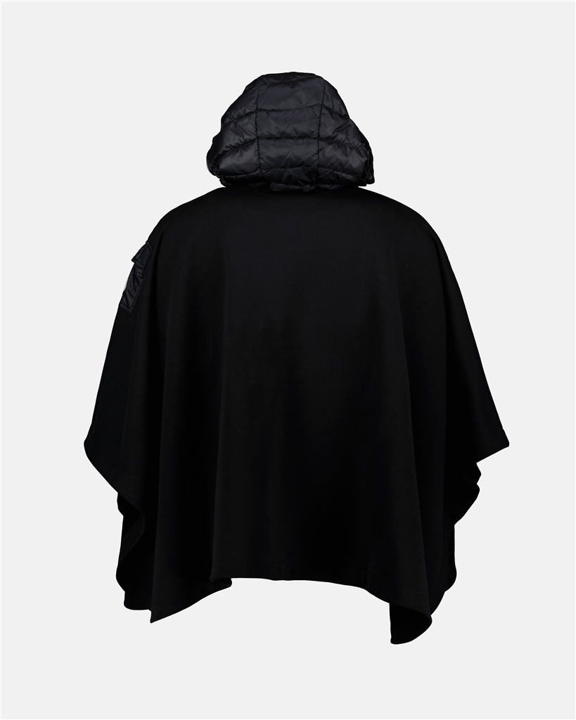 Chaquetas Poncho à capuche Moncler Negro Femme