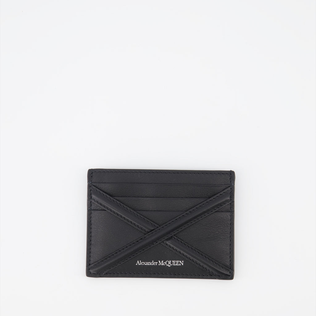 Petite maroquinerie Porte-cartes à harnais Alexander McQueen Noir Homme