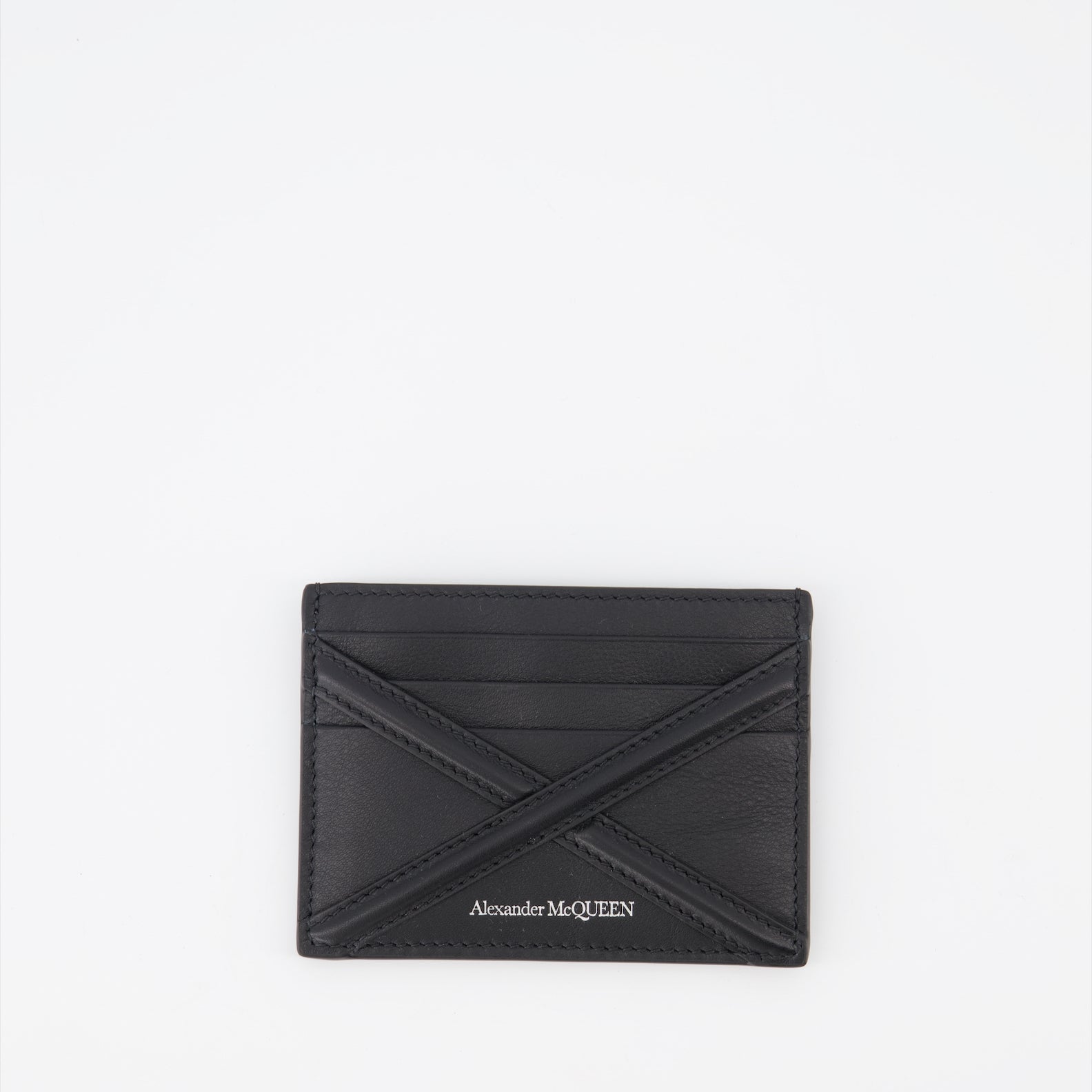 Petite maroquinerie Porte-cartes à harnais Alexander McQueen Noir Homme