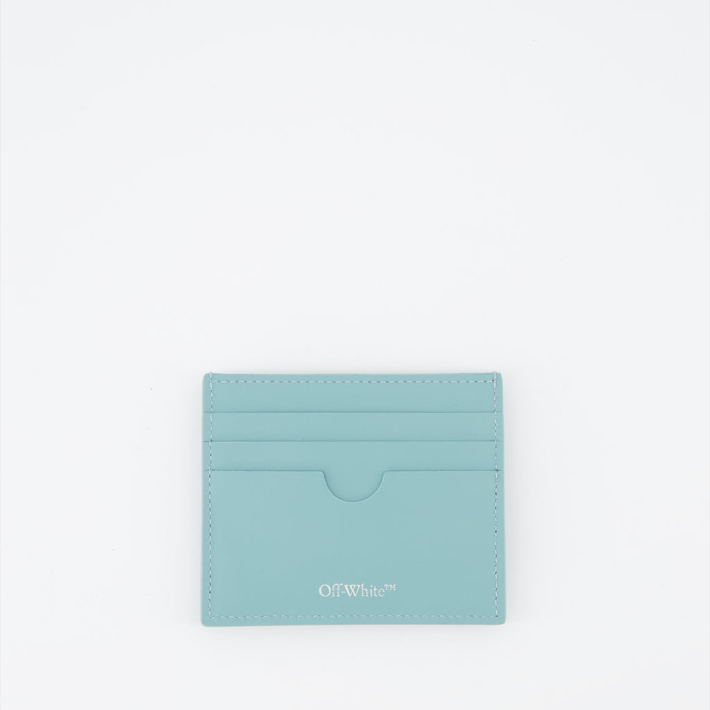 Small leather goods Jitney card holder Off-White Blue Women