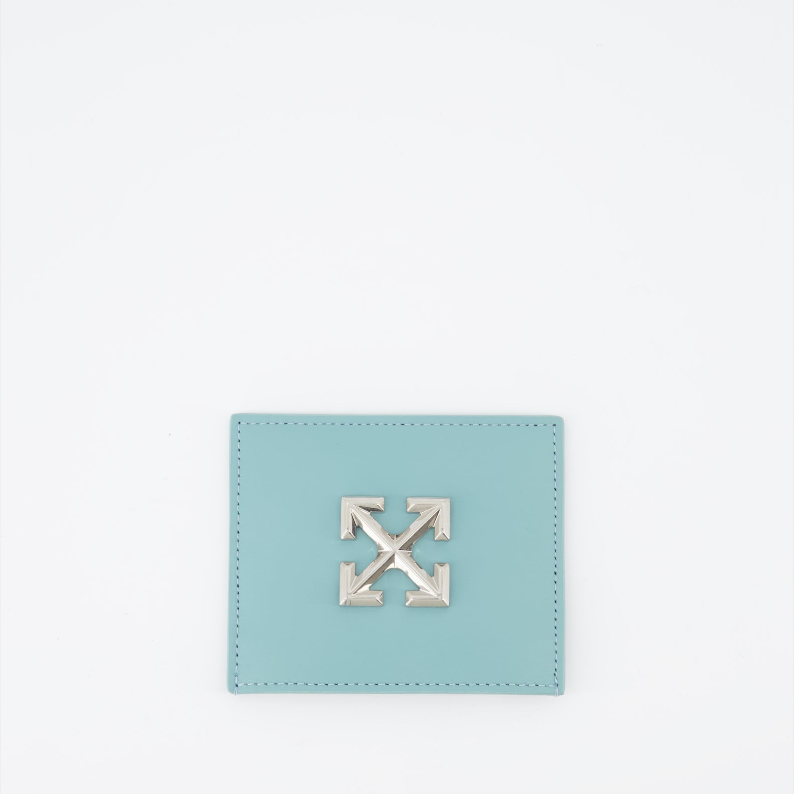 Small leather goods Jitney card holder Off-White Blue Women
