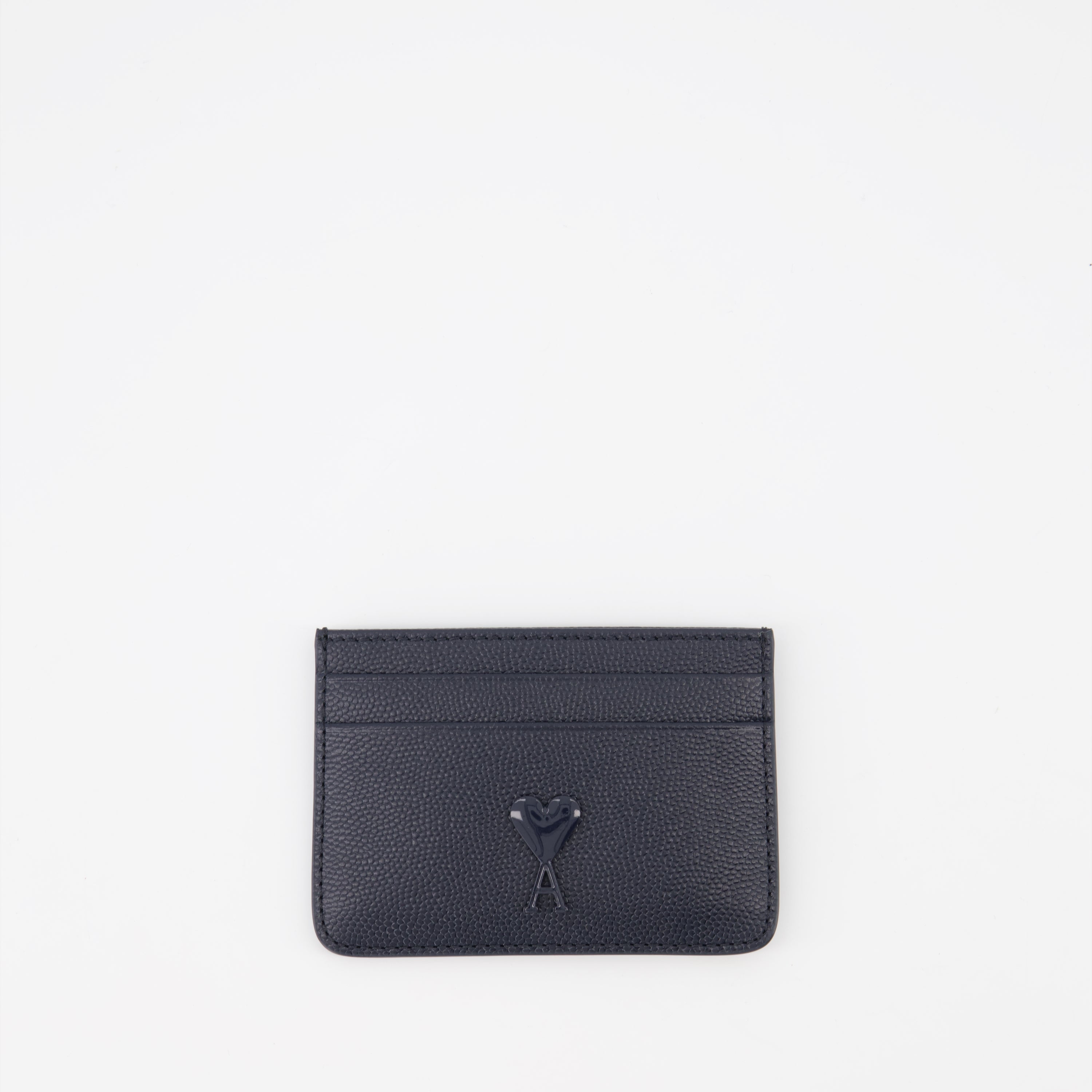 Small leather goods Ami de Coeur card holder Ami PARIS Blue Unisex