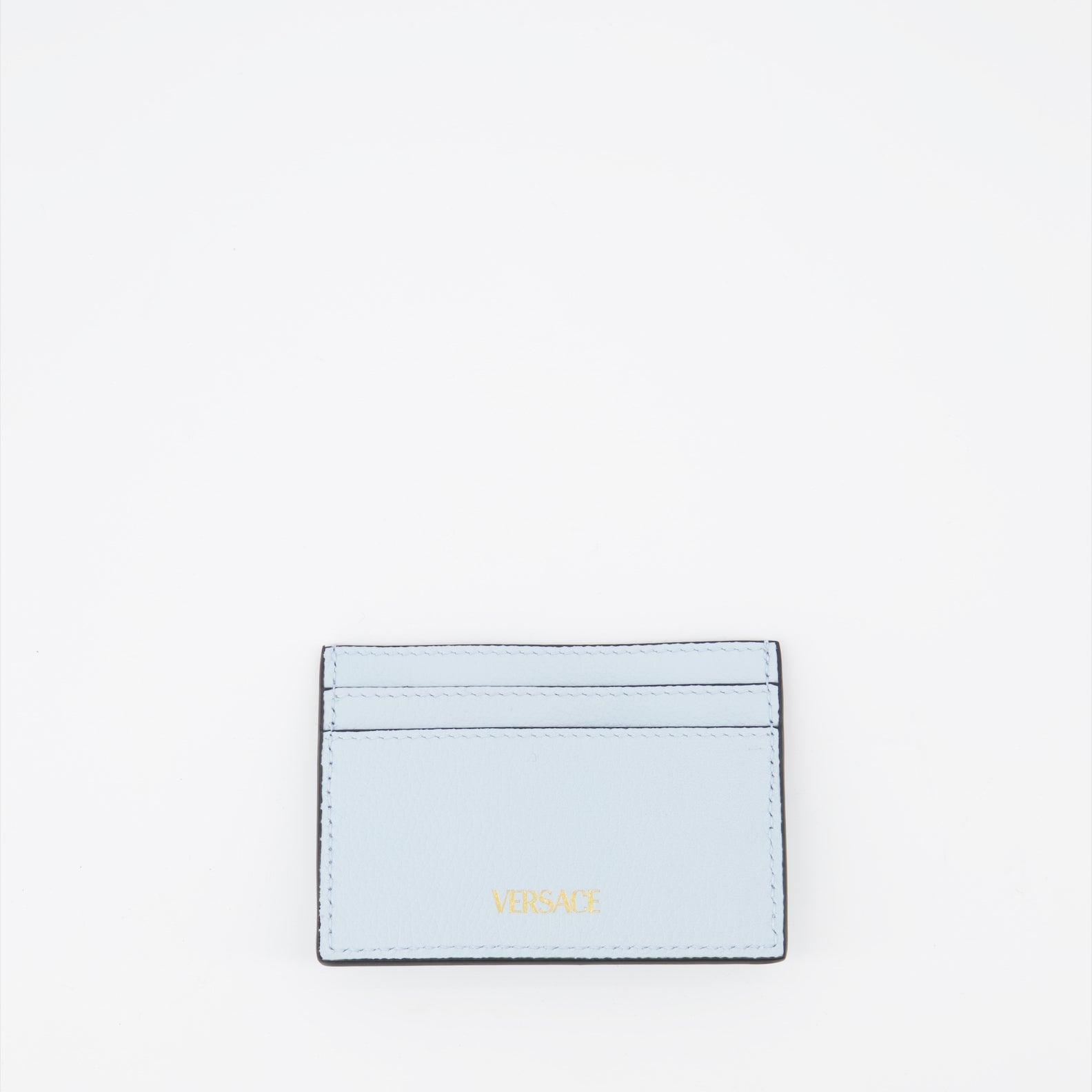 Small leather goods La Medusa card holder Versace Blue Women