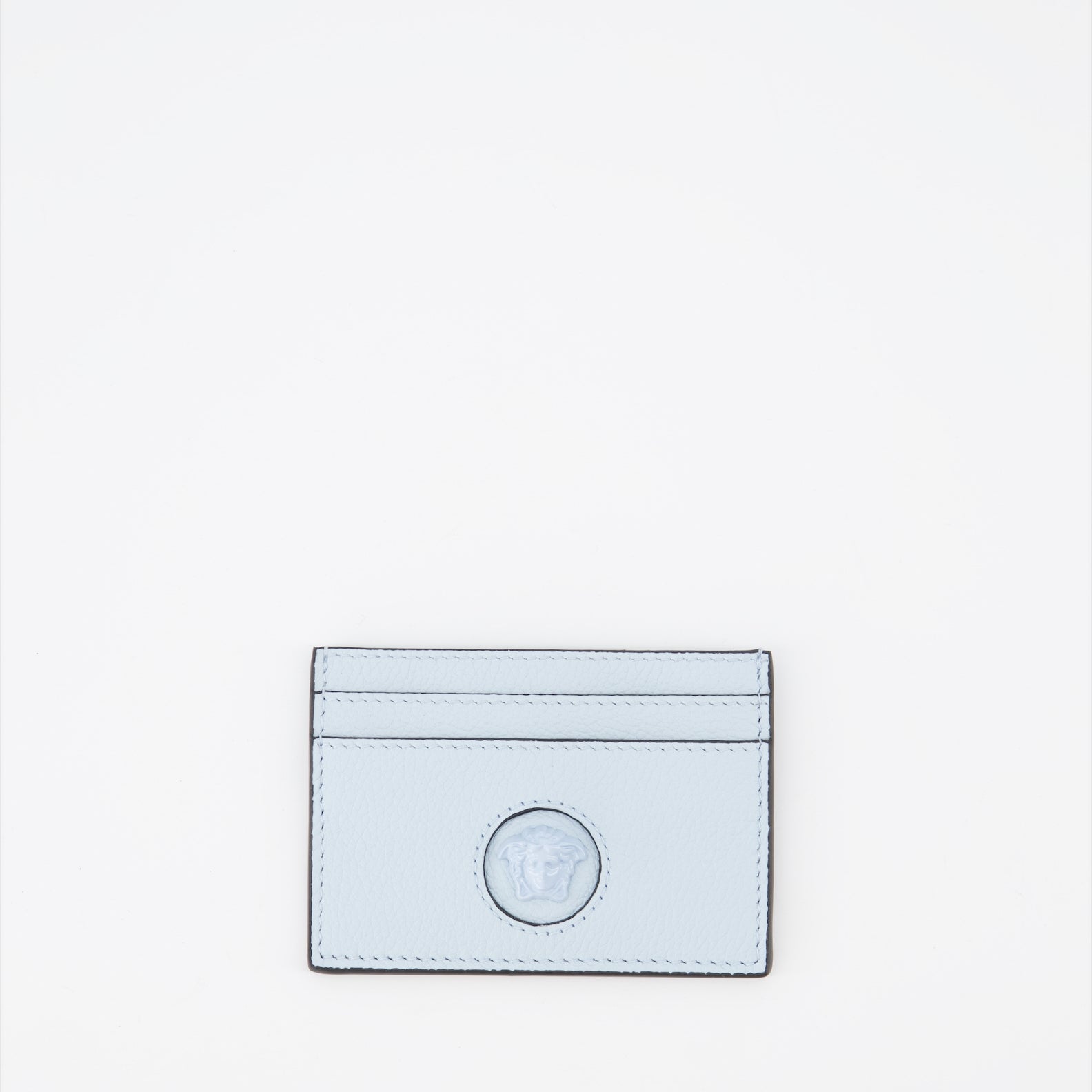 Small leather goods La Medusa card holder Versace Blue Women