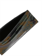 Pequeños artículos de cuero Porte-cartes camouflage Alexander McQueen Verde Homme