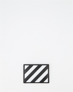 Pequeños artículos de cuero Porte-cartes Diag Off-White Negro Homme