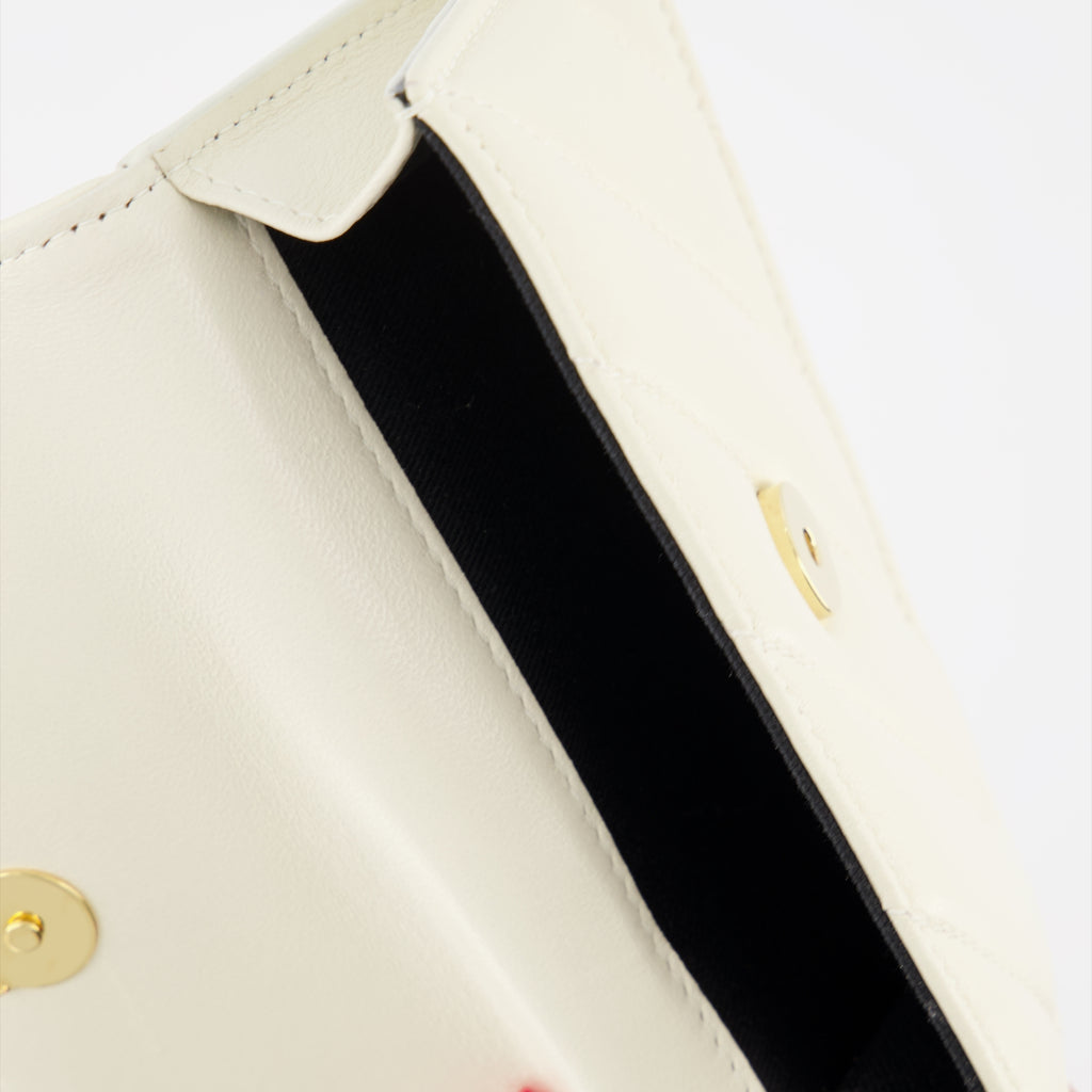 Pequeños artículos de cuero Porte-cartes en cuir Off-White Blanco Femme