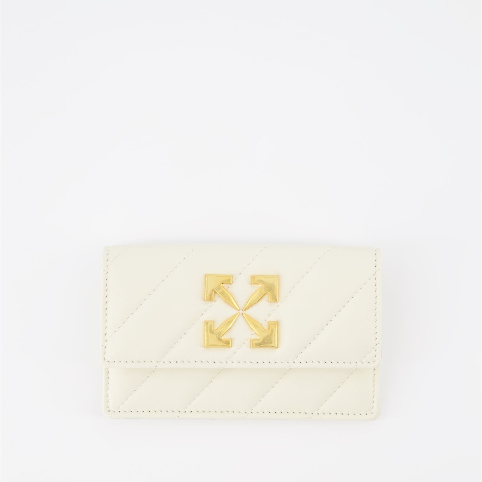 Small leather goods Leather card holder Off-White White Women
