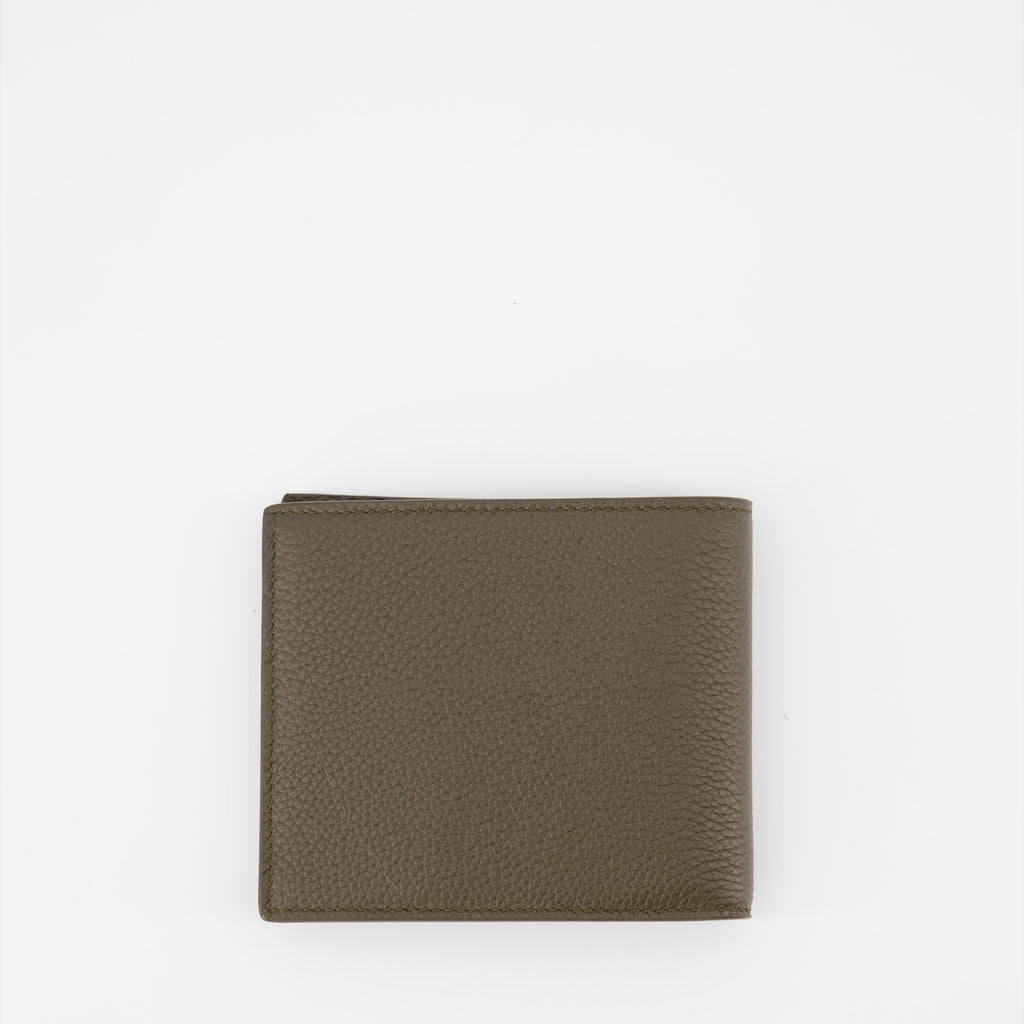 スモールレザーグッズ グレインレザーカードホルダー Saint Laurent 緑 男