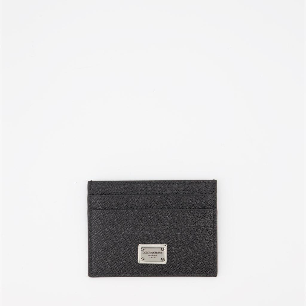 Small leather goods Leather card holder Dolce & Gabbana Black Man