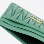 Small leather goods Quilted leather card holder Miu Miu Green Women