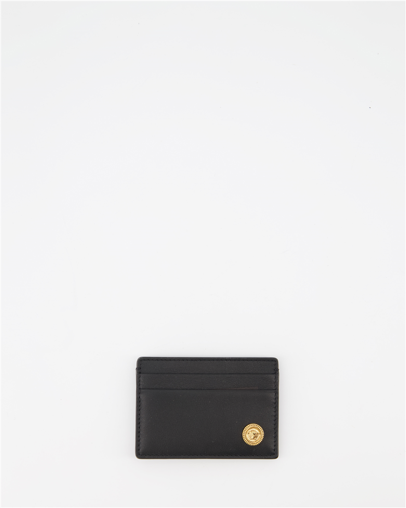 Small leather goods Medusa card holder Versace Black Man
