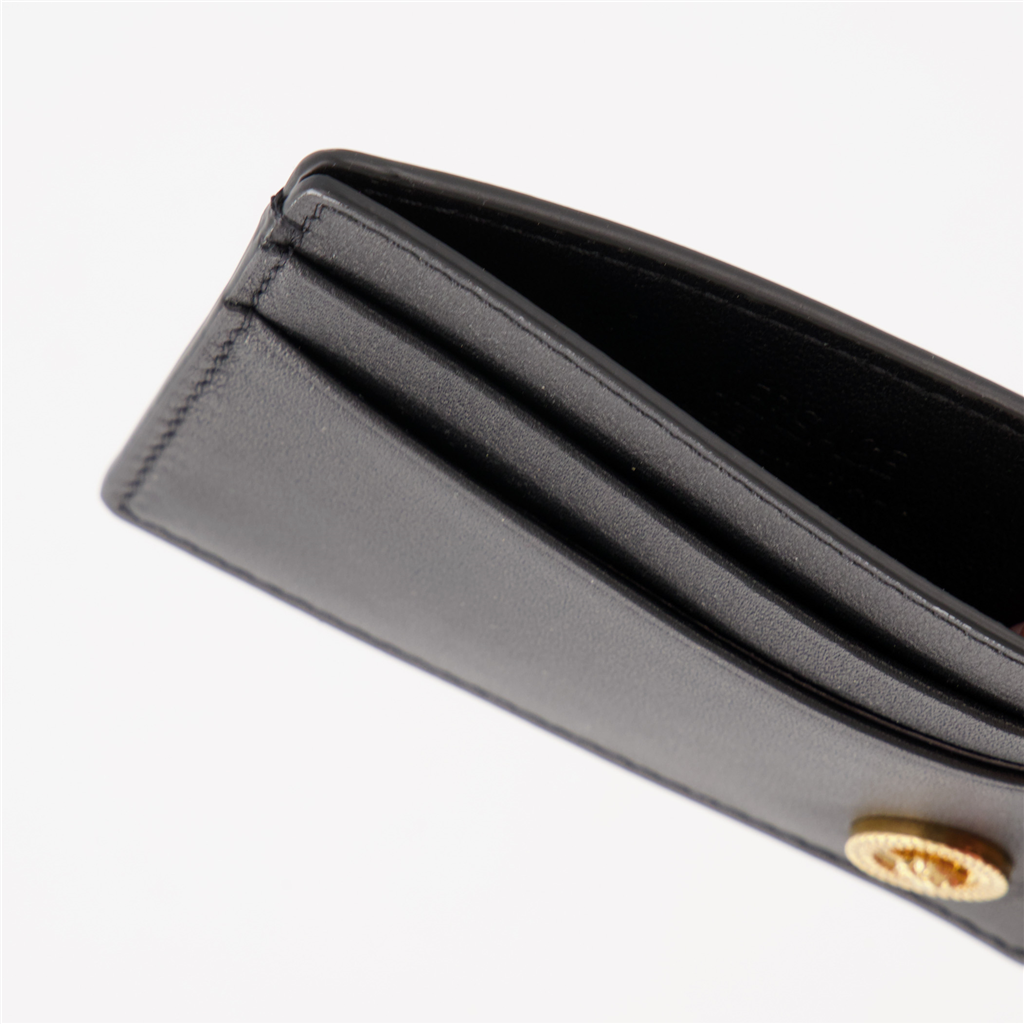 Small leather goods Medusa card holder Versace Black Man