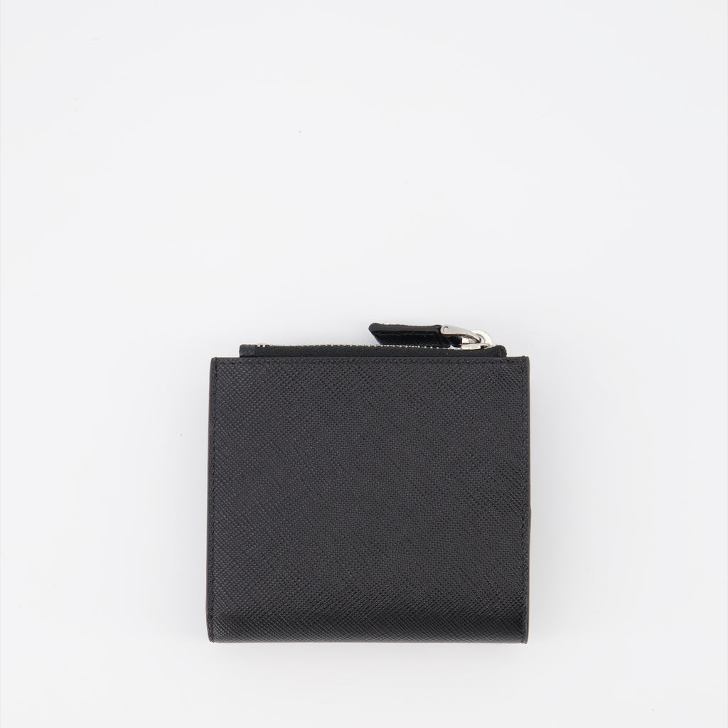 スモールレザーグッズ サフィアーノ カードホルダー Prada 黒 男