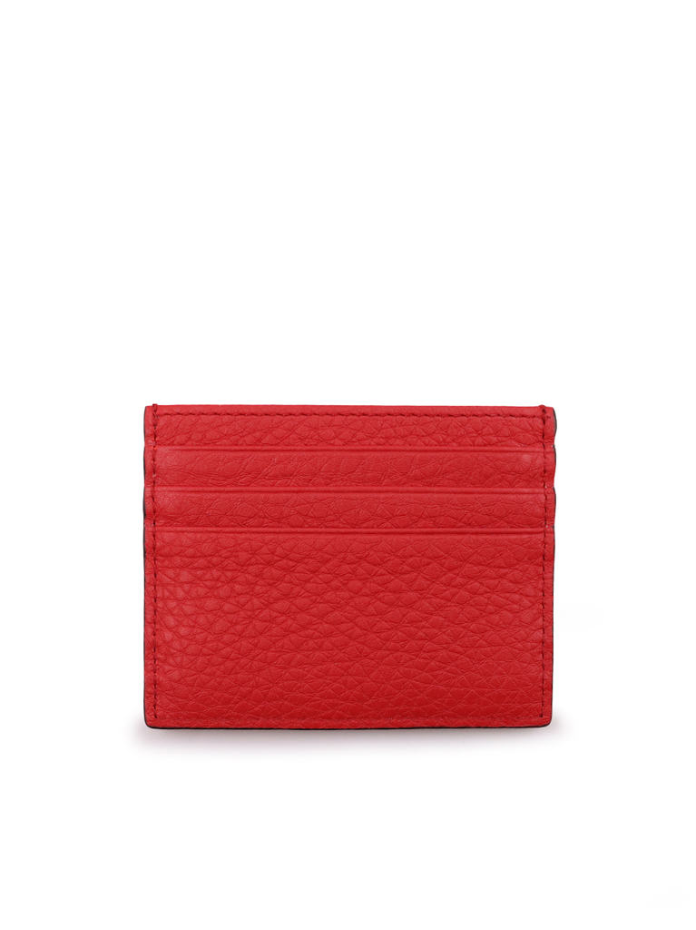Small leather goods FF card holder Fendi Red Man