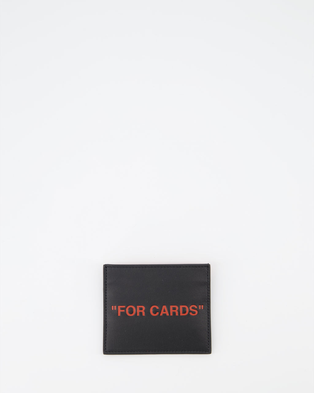 スモールレザーグッズ カード用カードホルダー Off-White 黒 男