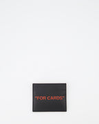 スモールレザーグッズ カード用カードホルダー Off-White 黒 男