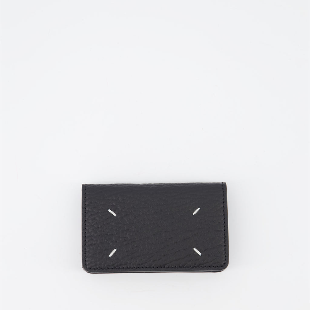 Small leather goods Four Stitches Card Holder Maison Margiela Black Unisex