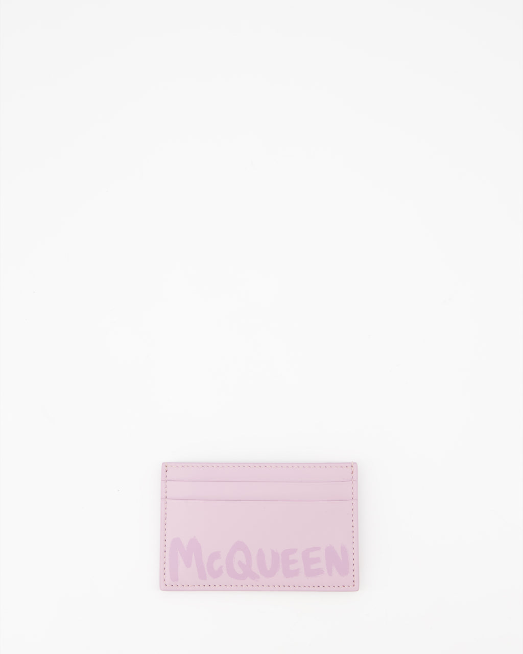 スモールレザーグッズ グラフィティカードホルダー Alexander McQueen ピンク 男