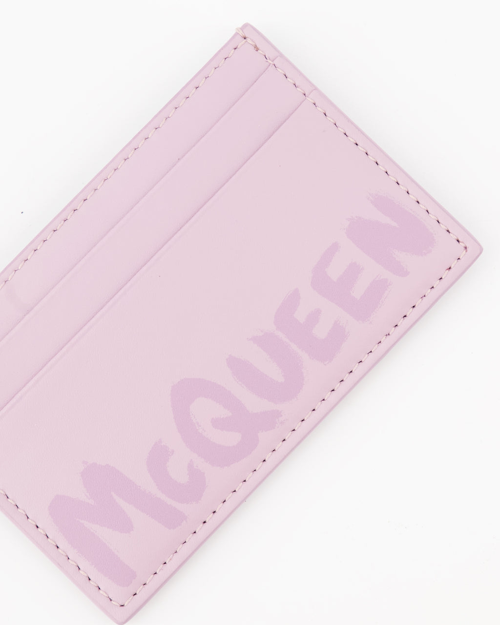 スモールレザーグッズ グラフィティカードホルダー Alexander McQueen ピンク 男