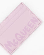 スモールレザーグッズ グラフィティカードホルダー Alexander McQueen ピンク 男