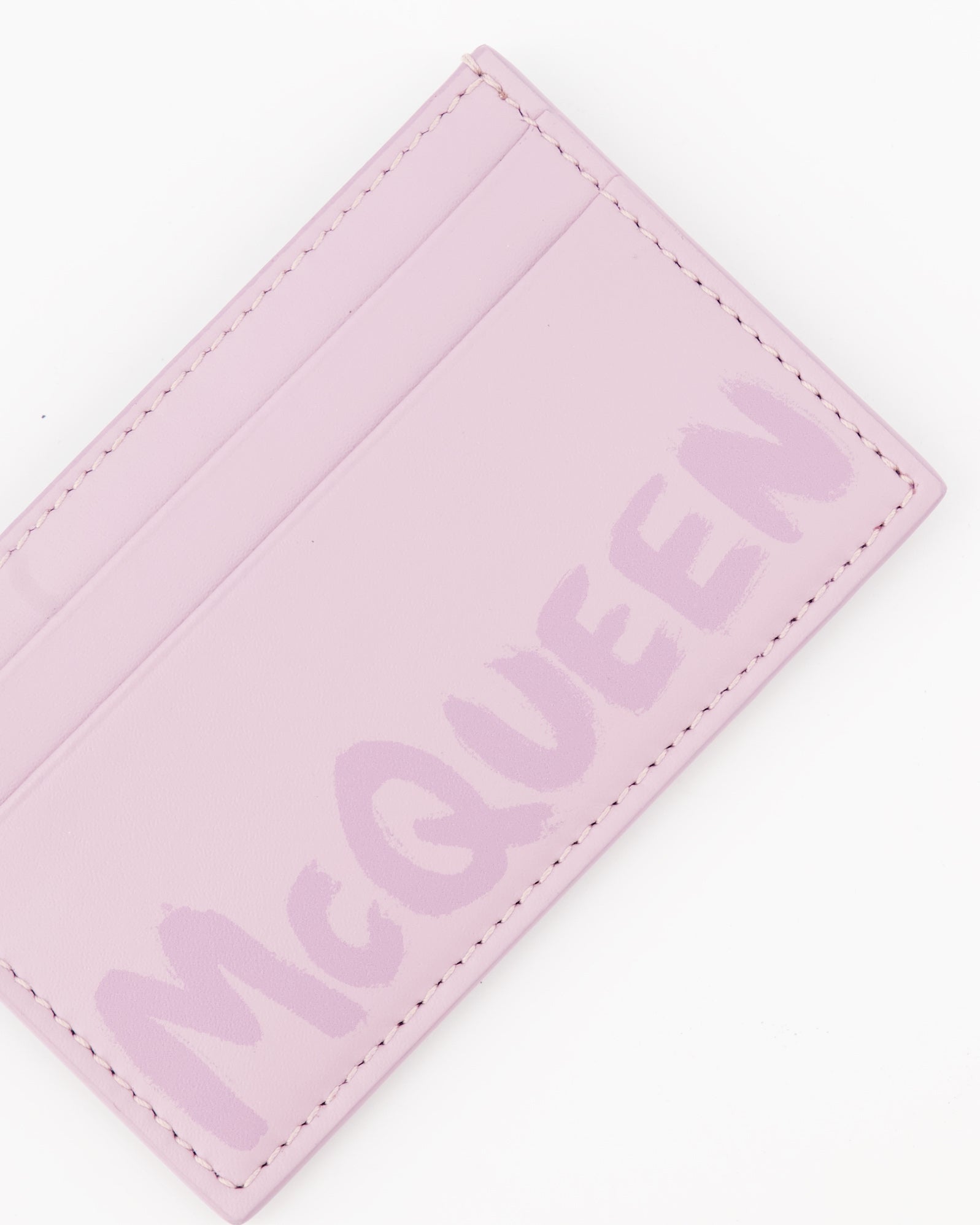 Small leather goods Graffiti card holder Alexander McQueen Pink Man