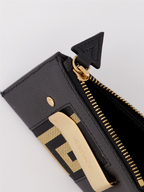 Small leather goods Greca card holder Versace Black Man