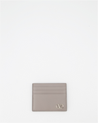 Pequenos artigos de couro Porte-cartes VLogo Valentino Garavani Cinza Homme
