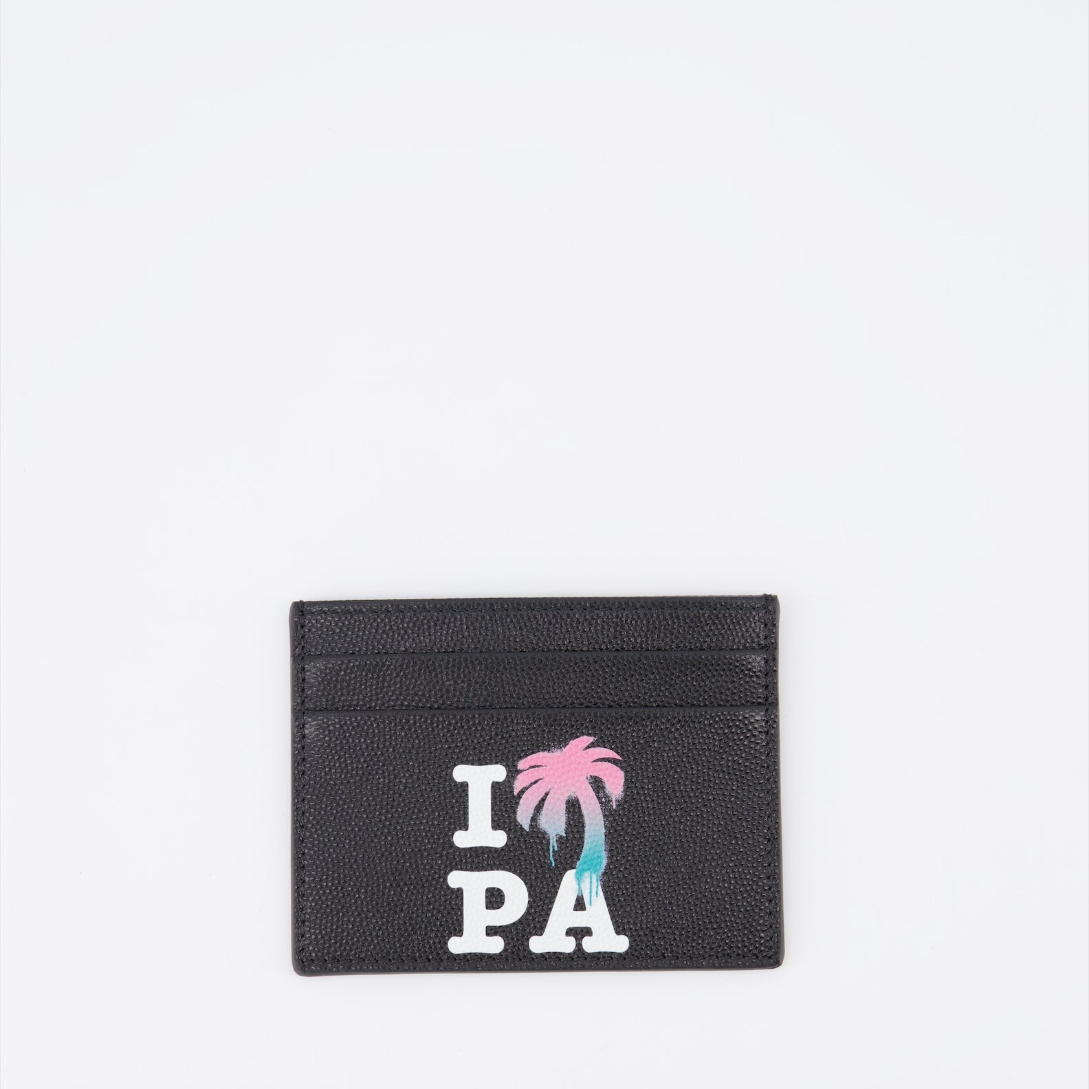Small leather goods I love PA card holder Palm Angels Black Man