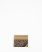 小型レザー製品 FFカードホルダー Fendi ブラウン 男性