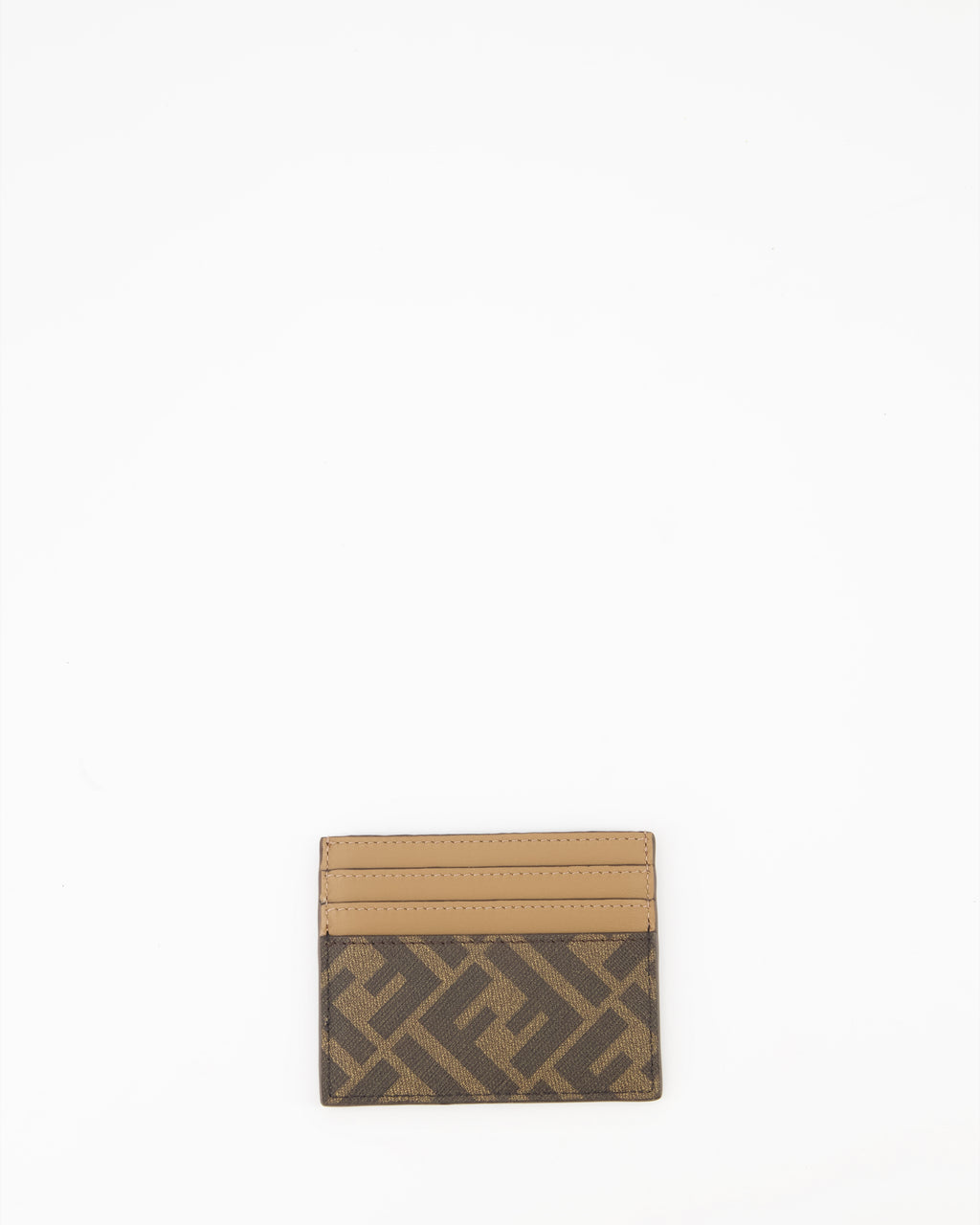 小型レザー製品 FFカードホルダー Fendi ブラウン 男性