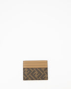 小型レザー製品 FFカードホルダー Fendi ブラウン 男性