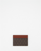 スモールレザーグッズ モノグラムカードホルダー Saint Laurent 茶色 男