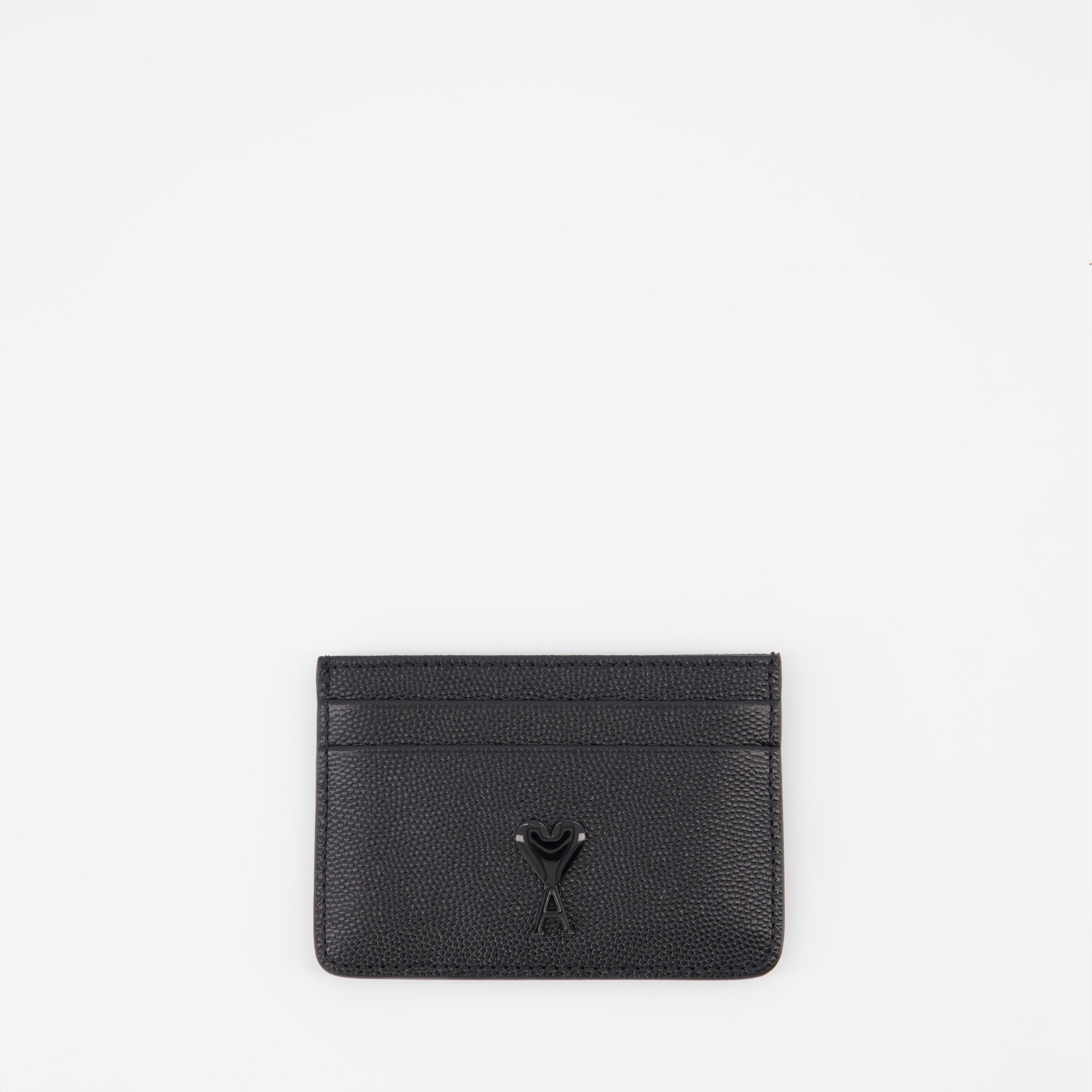 Small leather goods Ami de Coeur card holder Ami PARIS Black Unisex