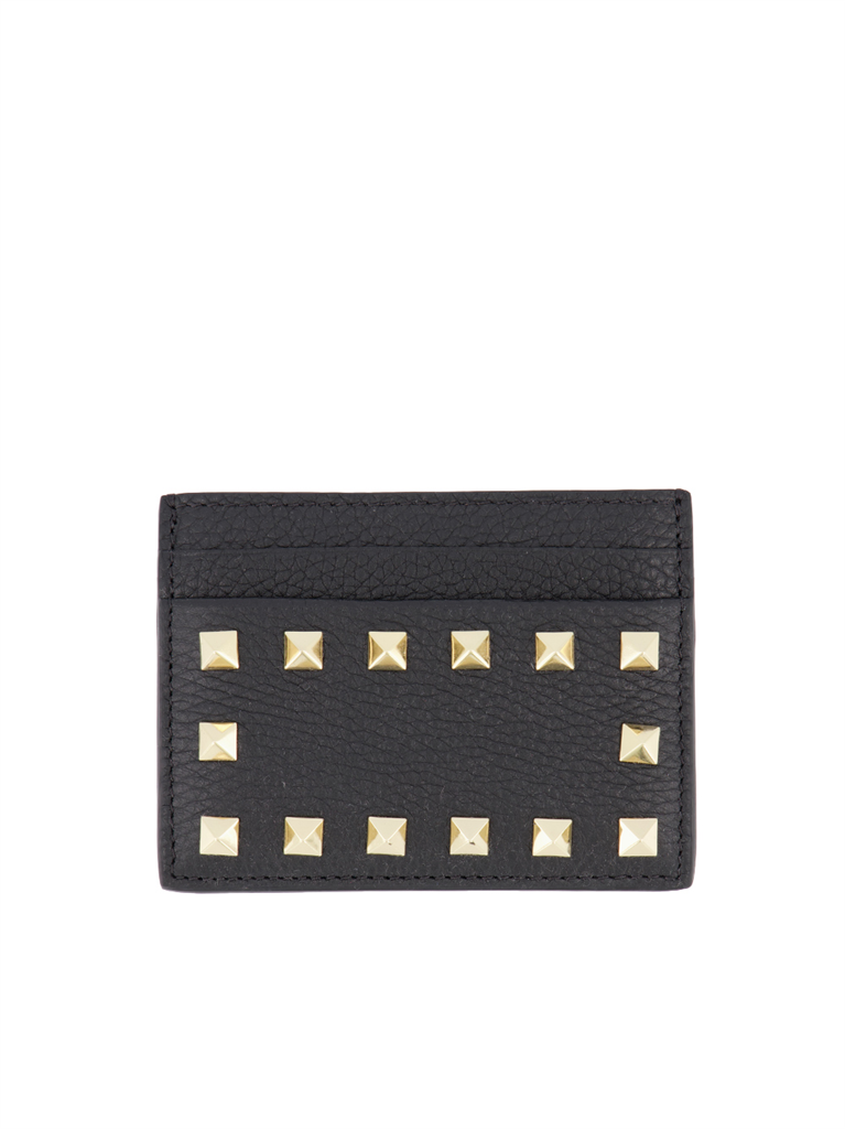 Small leather goods Rockstud Card Holder Valentino Garavani Black Women