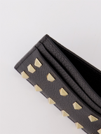Pequenos artigos de couro Porte-cartes Rockstud Valentino Garavani Preto Femme