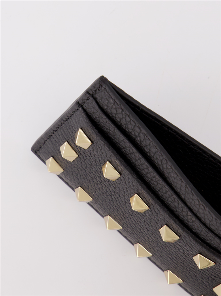 Small leather goods Rockstud Card Holder Valentino Garavani Black Women