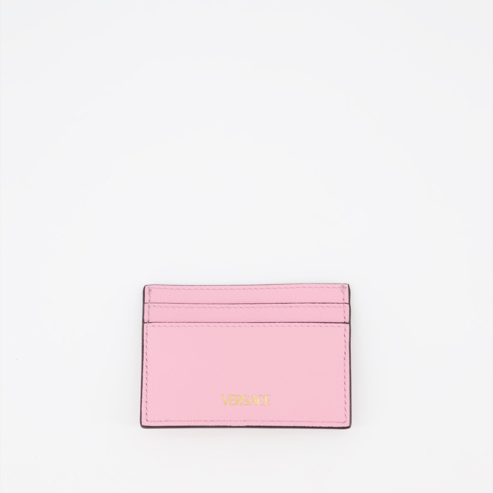 Small leather goods La Medusa card holder Versace Pink Women