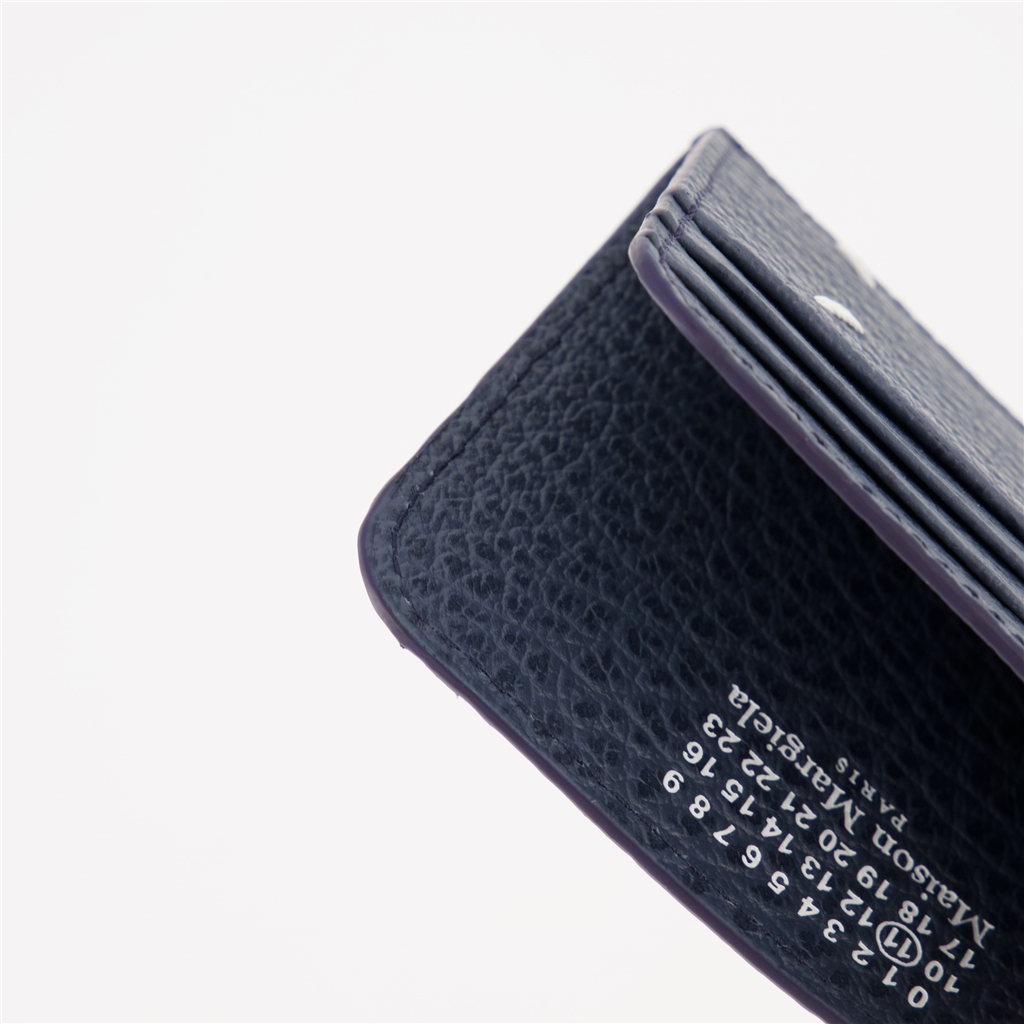 スモールレザーグッズ シグネチャーカードホルダー Maison Margiela 青 女性