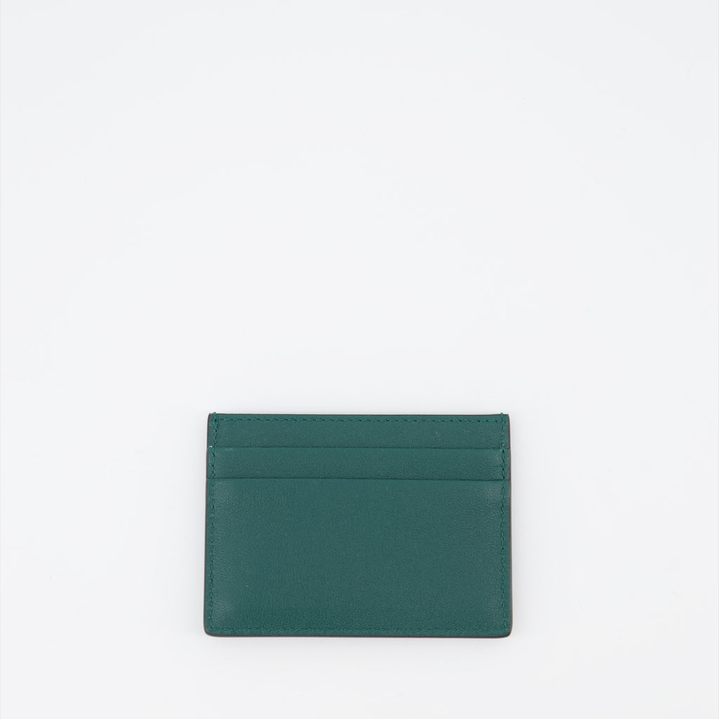 Pequenos artigos de couro Porte-cartes VLogo Valentino Garavani Verde Homme