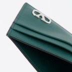 Pequenos artigos de couro Porte-cartes VLogo Valentino Garavani Verde Homme