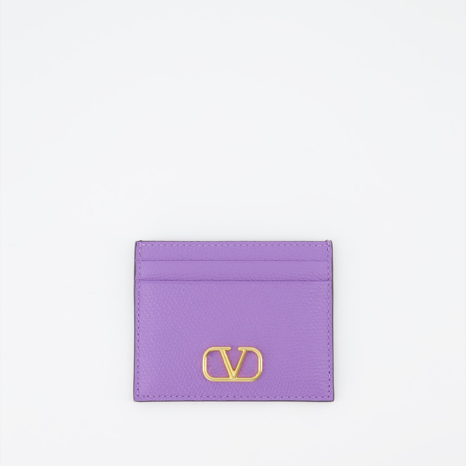 スモールレザーグッズ Vロゴカードホルダー Valentino Garavani 紫 女性