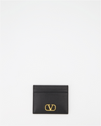Pequeños artículos de cuero Porte-cartes VLogo Valentino Garavani Negro Femme