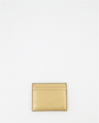 Pequenos artigos de couro Porte-cartes VLogo Valentino Garavani Ouro Femme