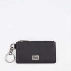 Pequenos artigos de couro Porte-monnaie à logo plaque Dolce & Gabbana Preto Homme