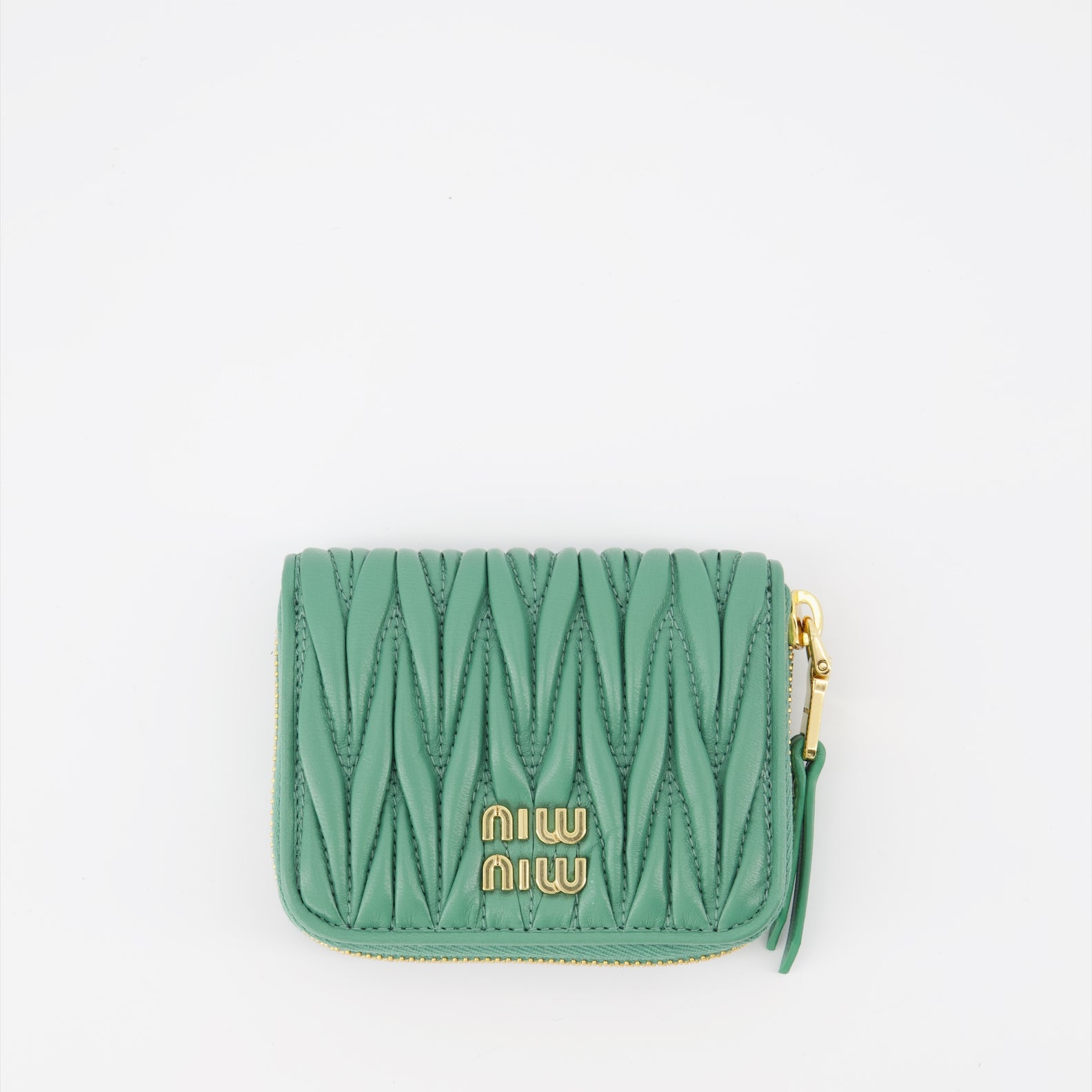 Small leather goods Lettering purse Miu Miu Green Women